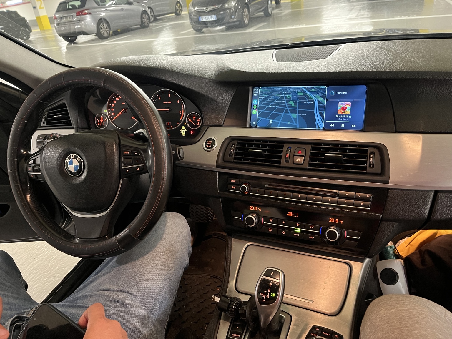 Installation ProCarplay réelle BMW Série 5 F10/F11